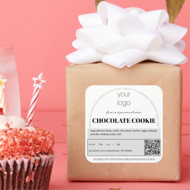 Cuadrada Pegatina de la Ley de Algodón del personalizable (Fiesta)