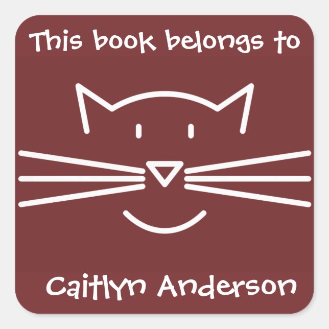 Cuadrada Pegatina de la placa de contorno de la cara del ga (Anverso)