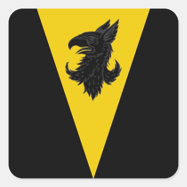 Cuadrada Pegatina de la placa de población de SCA Artemisia (Anverso)