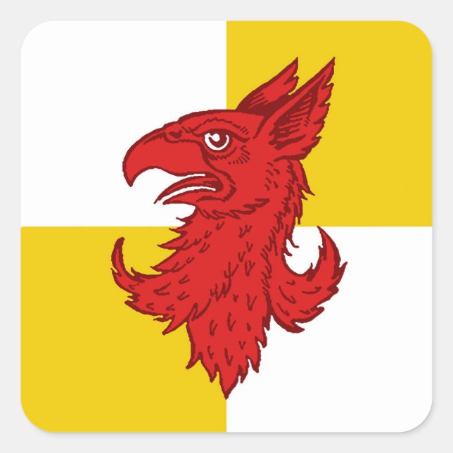 Cuadrada Pegatina de la placa de población de SCA Avacal (Anverso)