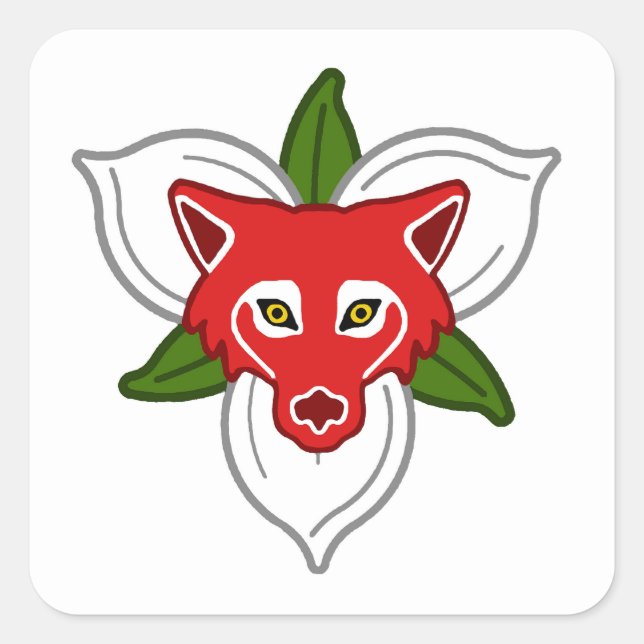 Cuadrada Pegatina de la placa de población de SCA Ealdormer (Anverso)