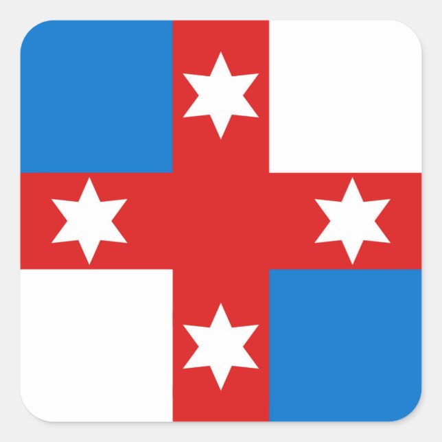 Cuadrada Pegatina de la placa de población de SCA Lochac (Anverso)