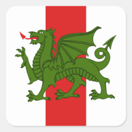 Cuadrada Pegatina de la placa de población del Reino Medio 