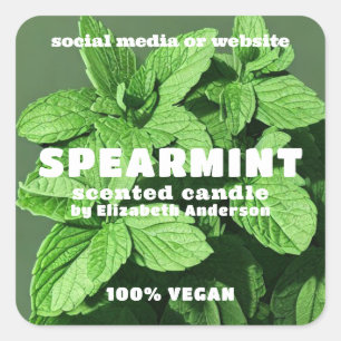 Cuadrada Pegatina de la Plaza de la Vela de Spearmint