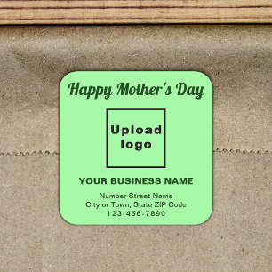 Cuadrada Pegatina de la plaza de negocios del Día de la Mad