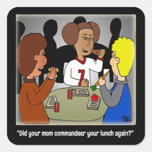 Cuadrada Pegatina de la plaza del comandante