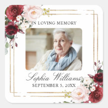 Pegatina de la Plaza Funeral de Marsala Rosa