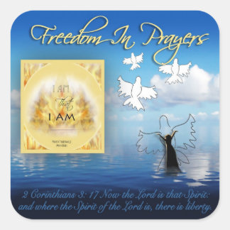 Cuadrada Pegatina De Libertad De Oración
