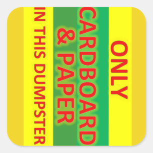 Cuadrada pegatina de logotipo personalizado 2