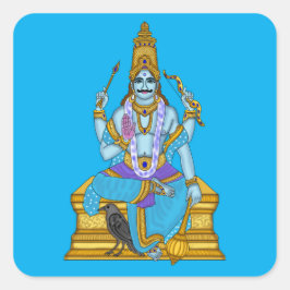 Cuadrada Pegatina de Lord Shani Dev