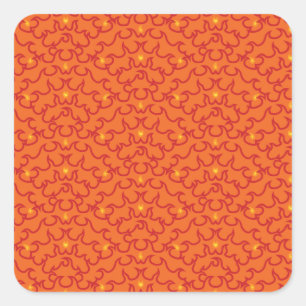 Cuadrada Pegatina de los arcos de fuego