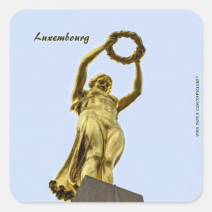 Cuadrada Pegatina de Luxemburgo