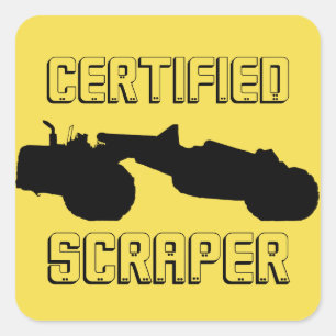 Cuadrada Pegatina de mano de pañales con certificación de i