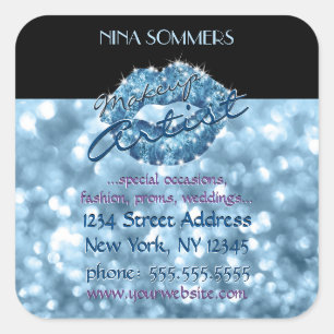 Cuadrada Pegatina de maquillaje artístico