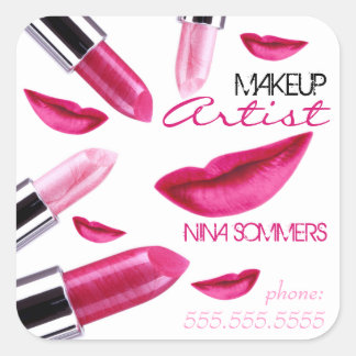 Cuadrada Pegatina de maquillaje artístico