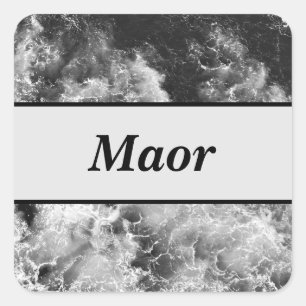 Cuadrada Pegatina De Mármol En Crisis