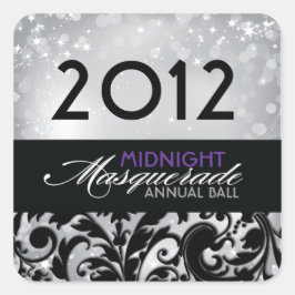 Cuadrada Pegatina de Masquerade Classy