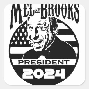 Cuadrada Pegatina de Mel Brooks 2024