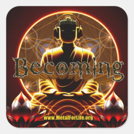 Cuadrada PEGATINA de MetalForLife