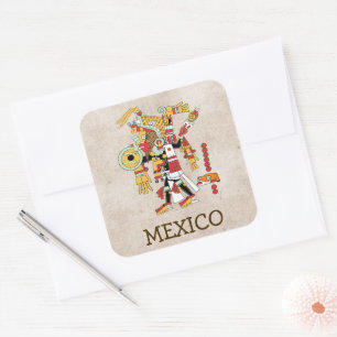 Cuadrada Pegatina de México