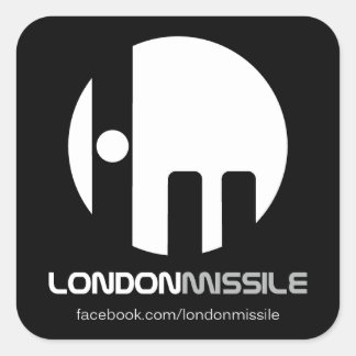 Cuadrada Pegatina de Misiles de Londres