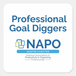 Cuadrada Pegatina de NAPO Austin Professional Goal Diggers