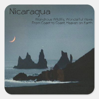 Cuadrada Pegatina de Nicaragua