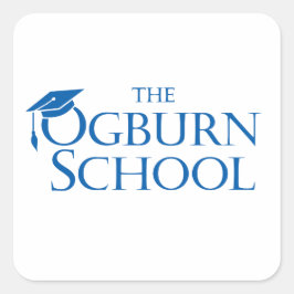 Cuadrada Pegatina de Ogburn School