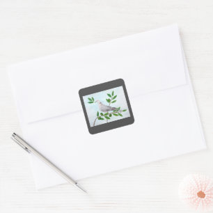 Cuadrada Pegatina de Paz