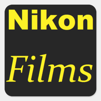 Cuadrada Pegatina de películas de Nikon