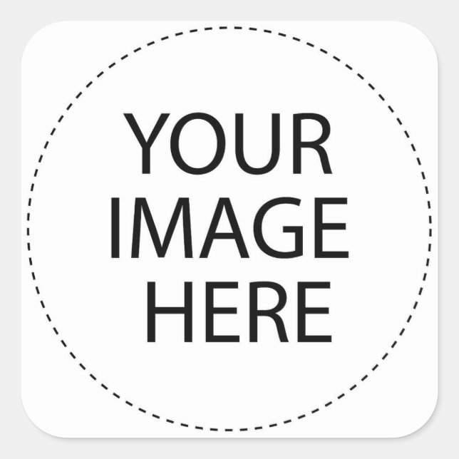 Cuadrada pegatina de personalizable (Anverso)