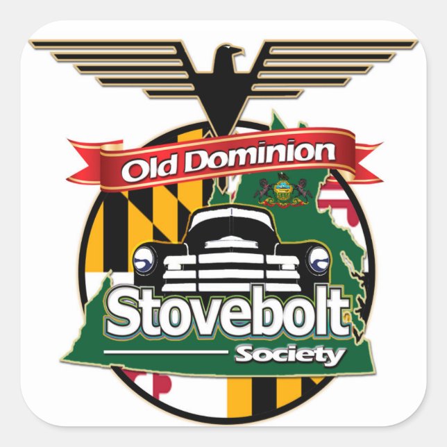 Cuadrada PEGATINA de pertenencia a ODSS (Anverso)