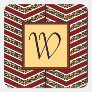 Cuadrada Pegatina De Plaid Con Tono De Jewel