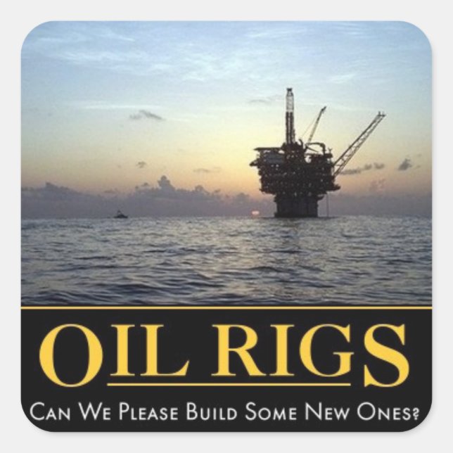 Cuadrada Pegatina de plataforma hidráulica, Pegatina de Gor (Anverso)