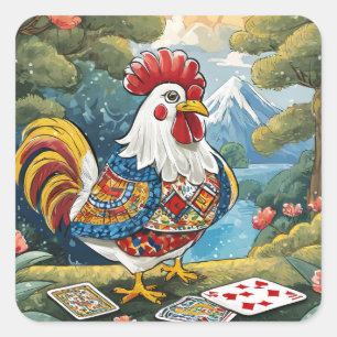 Cuadrada Pegatina de polo