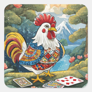 Cuadrada Pegatina de polo