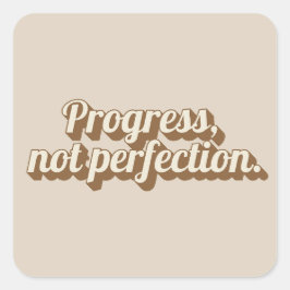 Cuadrada Pegatina de presupuesto motivacional