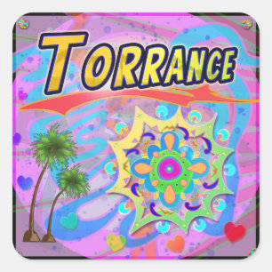 Cuadrada Pegatina de progreso verdadero de torrance