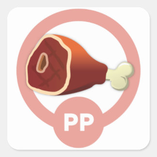 Cuadrada Pegatina de proteína pura (fase de crucero)