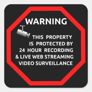 Cuadrada Pegatina de seguridad para Windows por suministros