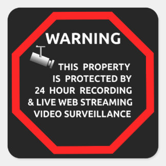 Cuadrada Pegatina de seguridad para Windows por suministros