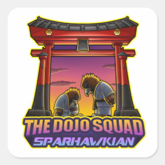 Cuadrada Pegatina de SparhawkGames