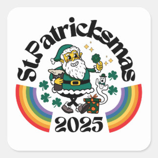 Cuadrada Pegatina de St.Patricksmas 2025