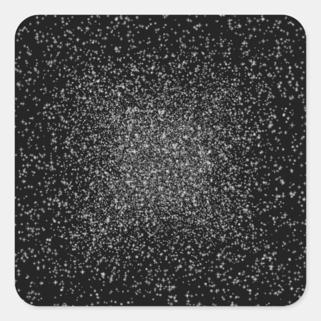 Cuadrada Pegatina de Stars Background Square (Anverso)