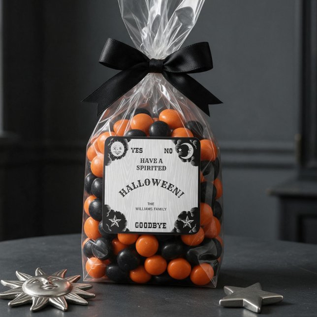 Cuadrada Pegatina de tablero de espíritus de Halloween (Subido por el creador)