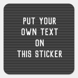 Cuadrada Pegatina de tablero de personalizado