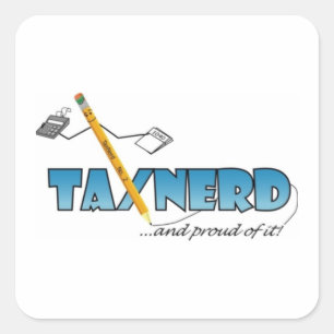 Cuadrada Pegatina de TaxNerd Swag - para cualquier cosa