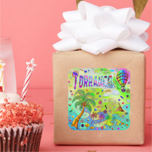 Cuadrada Pegatina de Torrance Timeless Melody