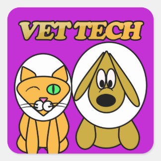 Cuadrada Pegatina DE VET TECH DE WWW.VETTECHSTUFF.COM
