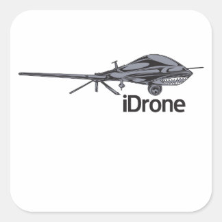 Cuadrada pegatina de vigilancia de iDrone